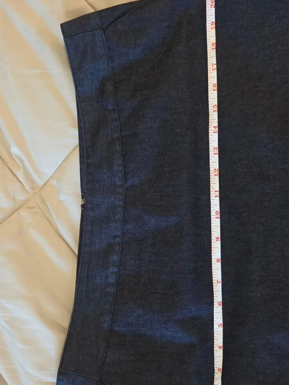 Merona Stretch Dark Denim Pencil Skirt Size 14